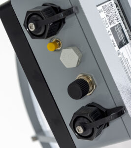 HailSens Edge connection area with visible connectors