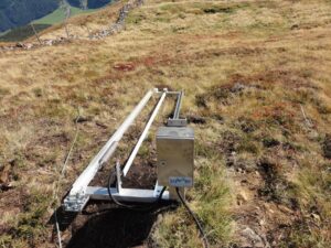 SMA-2 equipment installed close to the ground outdoors