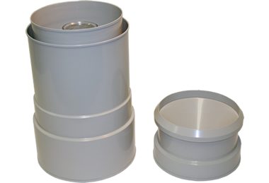 SRG precipitation gauge components in a neutral close-up view
