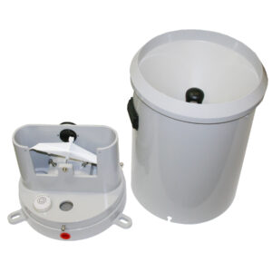 TB3 tipping bucket rain gauge with components
