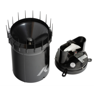TB7 tipping bucket rain gauge in front view