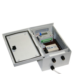 Open iBox enclosure with visible components